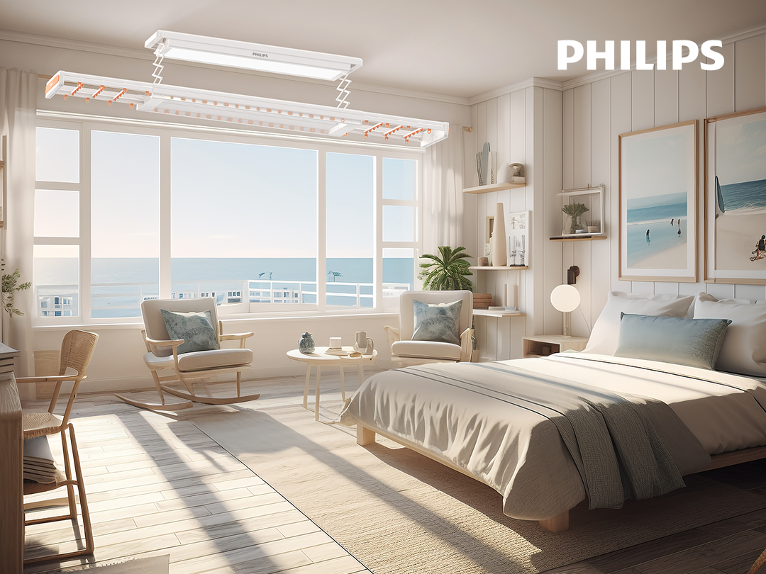 飞利浦智能晾衣架SDR606：晾晒不将就，生活更“声”动