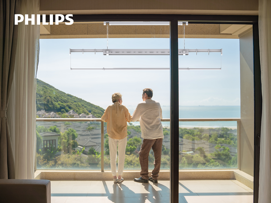 飞利浦智能晾衣架SDR501-RB0焕新升级，阳台美学与智晒体验再进化